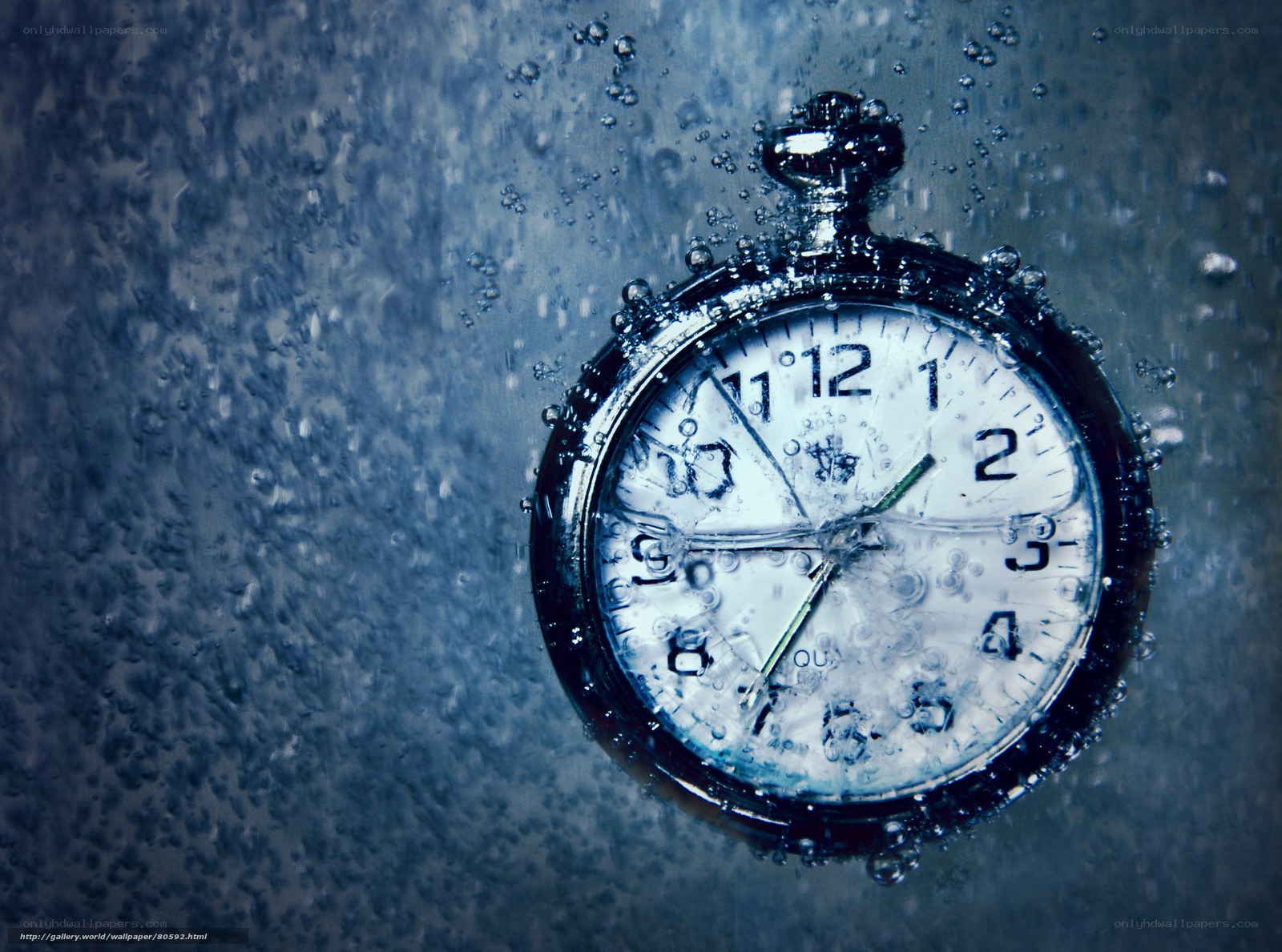 pocket watch underwater