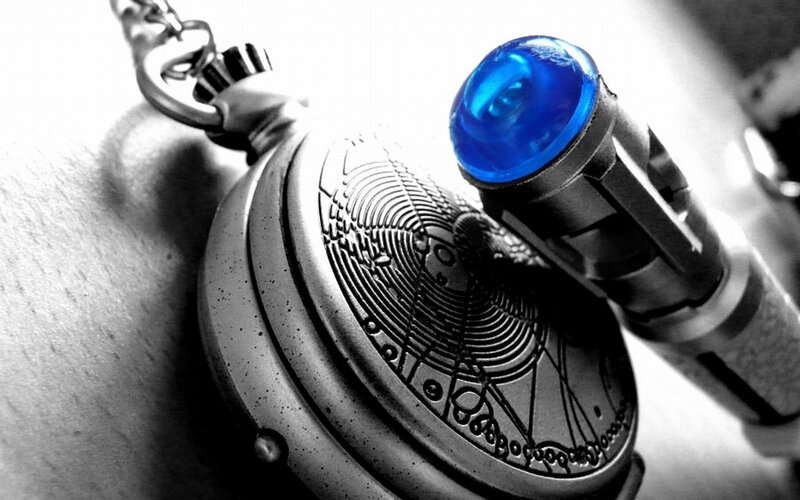 Pocket Watch with Blue Light