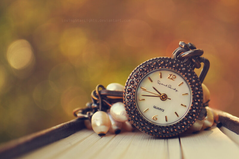Pocket Watch with Pearls
