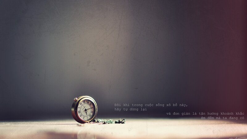 Pocket watch with quote