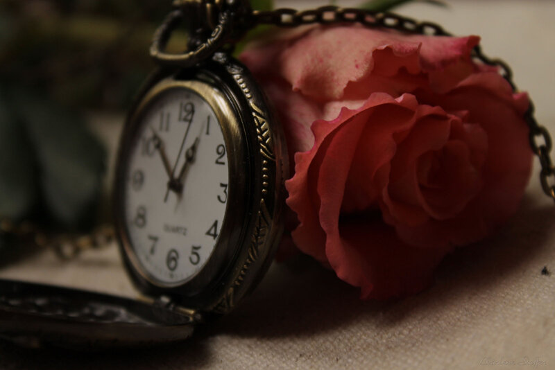 Pocket Watch with Rose