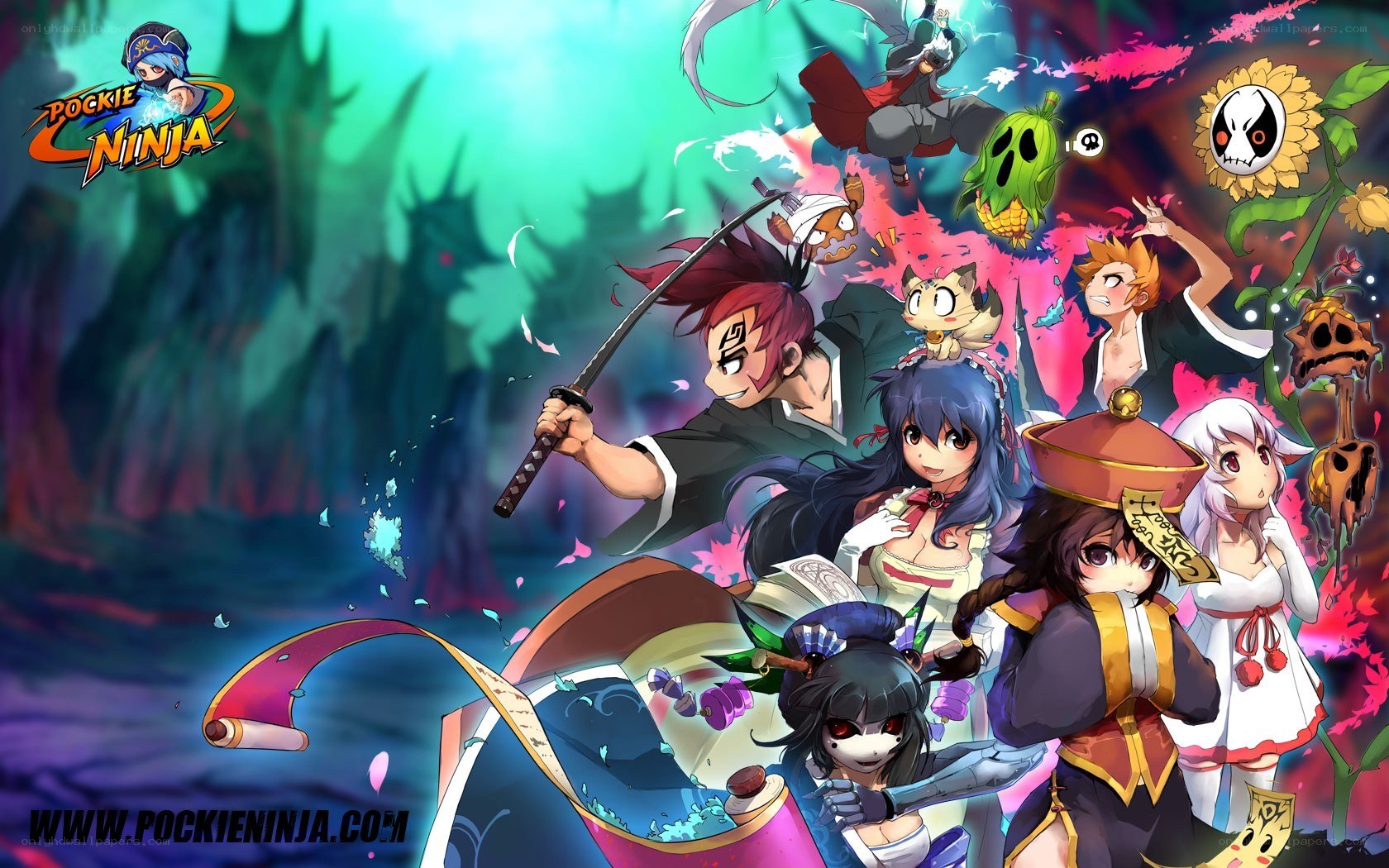 Pockie Ninja character art