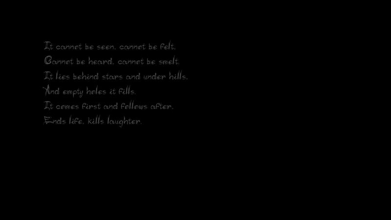 Poem about an unseen force