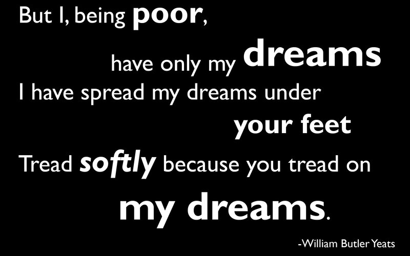 poem about dreams and poverty