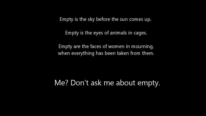 Poem about emptiness