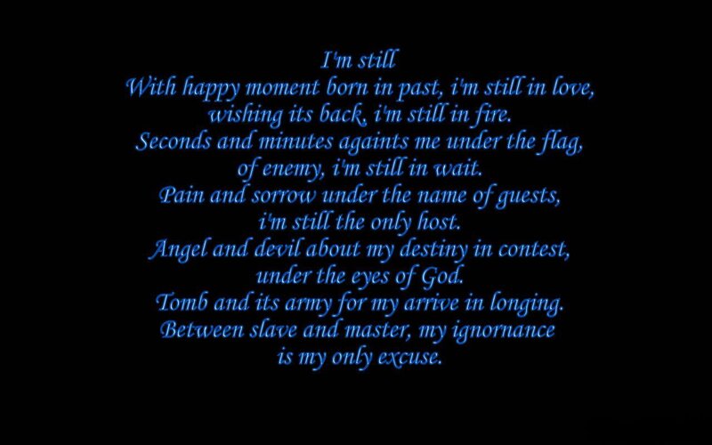 poem about enduring love