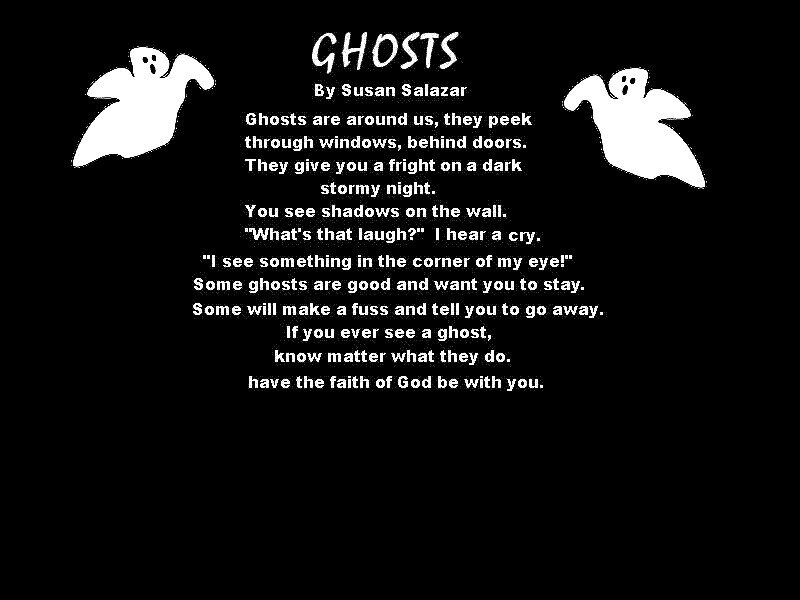 Poem about ghosts