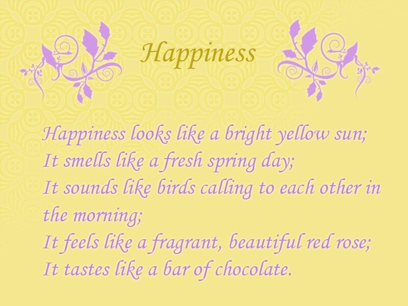 Poem About Happiness