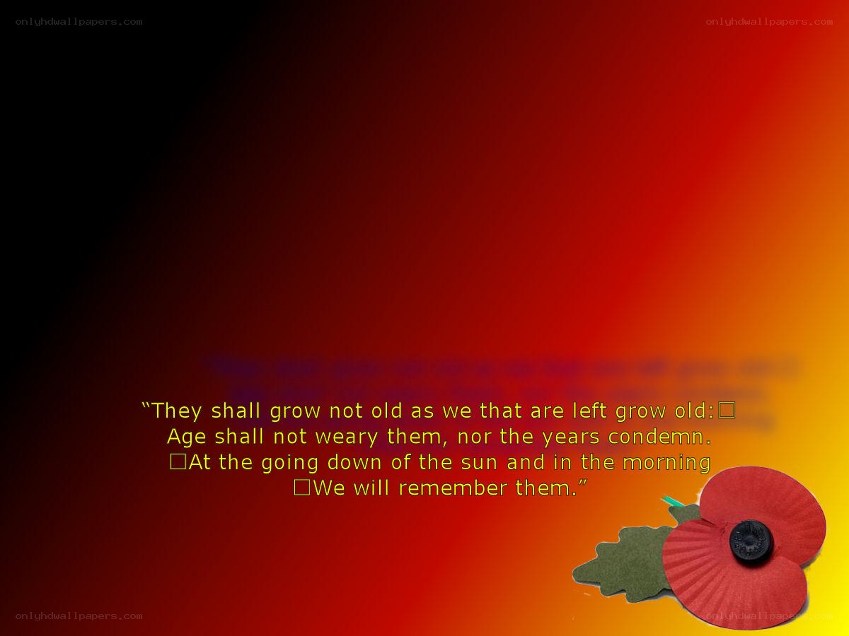 Poem about remembrance