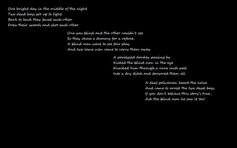 poem about two dead boys