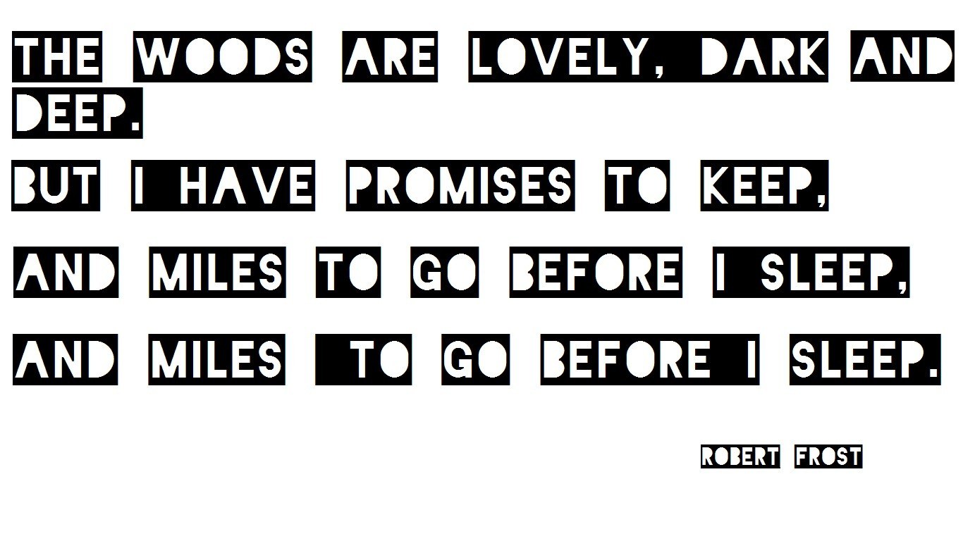 poem by robert frost