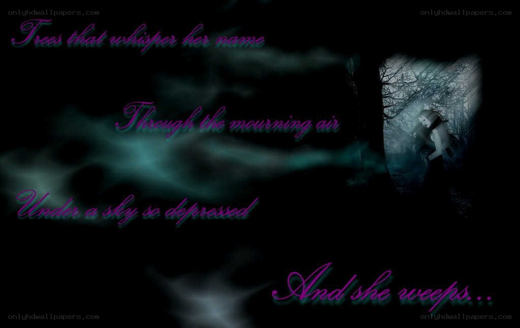 poem in a dark forest