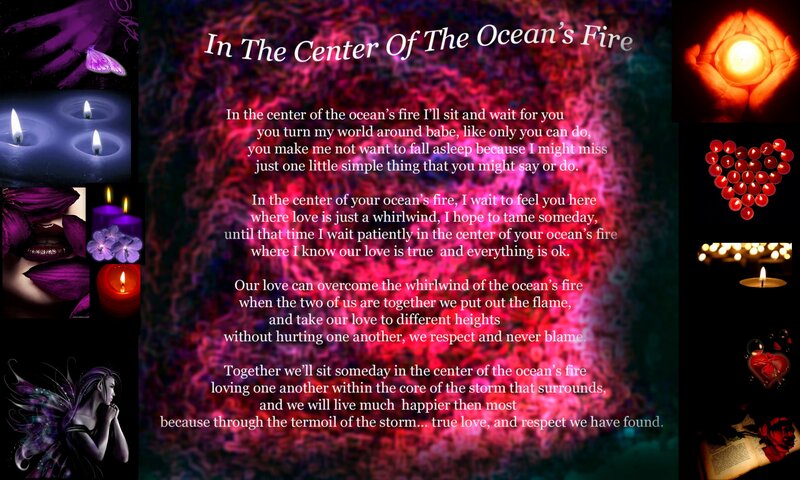 Poem: In The Center Of The Ocean's Fire