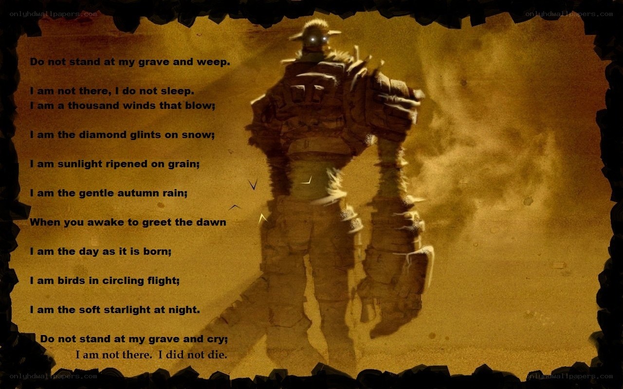 Poem on a robot's grave