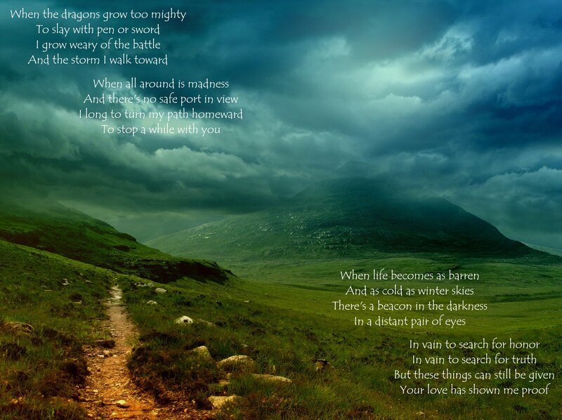 Poem on a stormy path