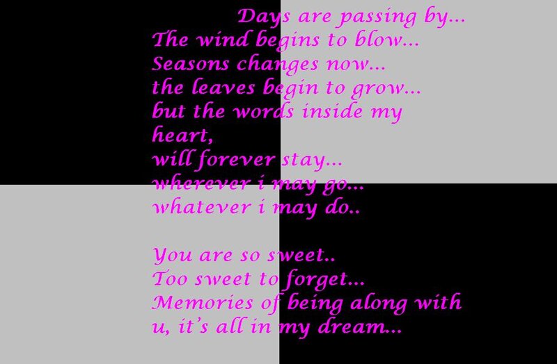 Poem on Black and Gray