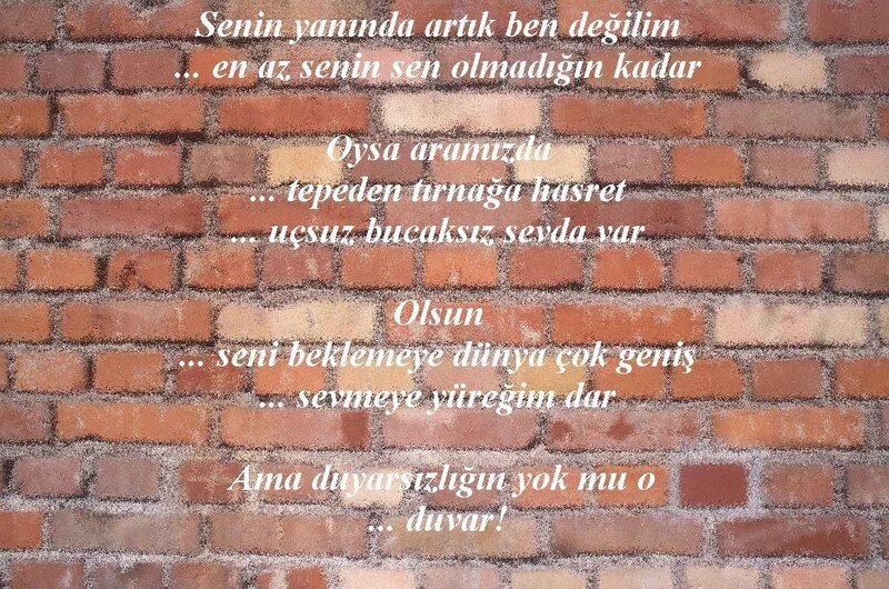 poem on brick wall