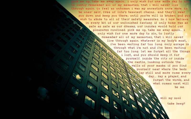 poem on building facade