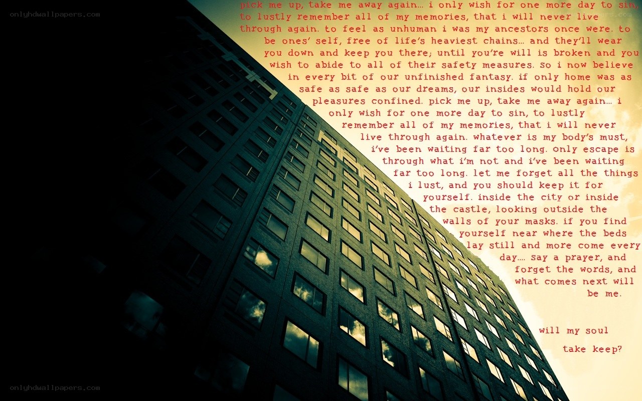 poem on building facade