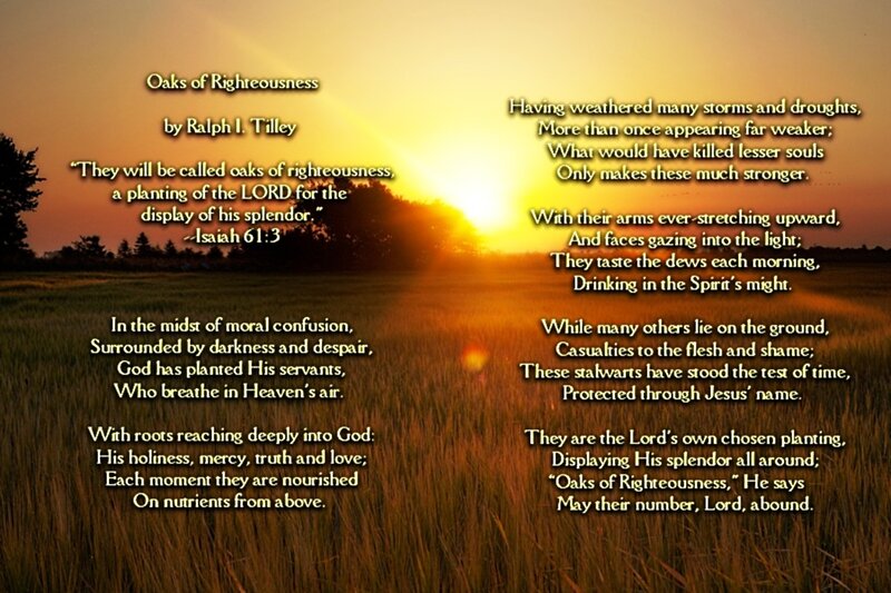 Poem on Field at Sunset