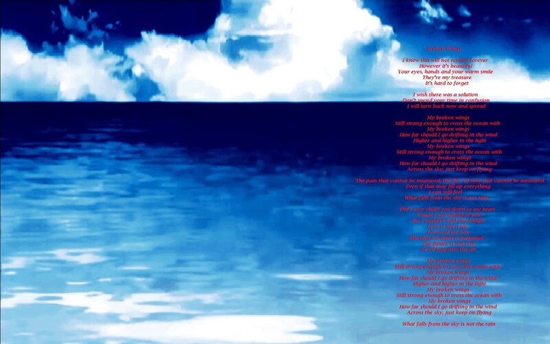 Poem on ocean scene