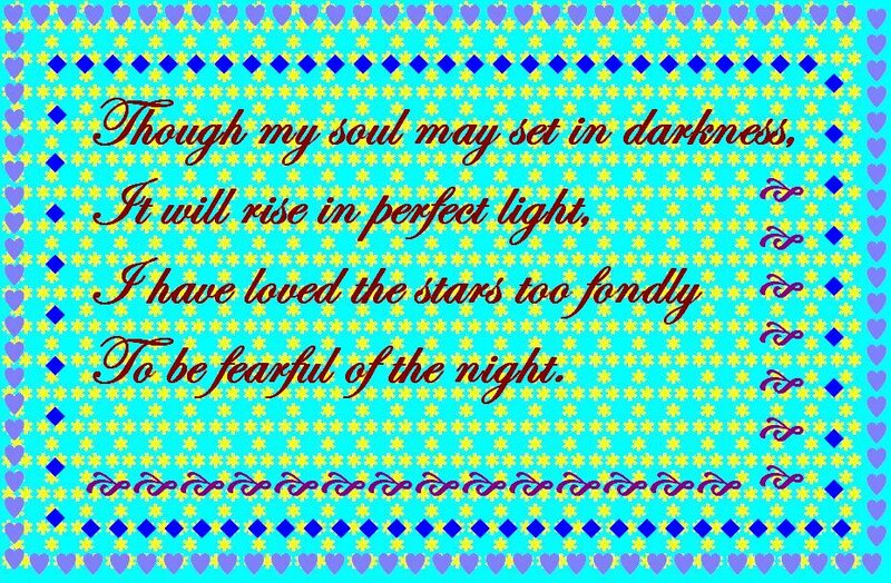 Poem on Patterned Background