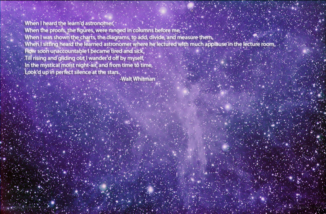 Poem on starry sky
