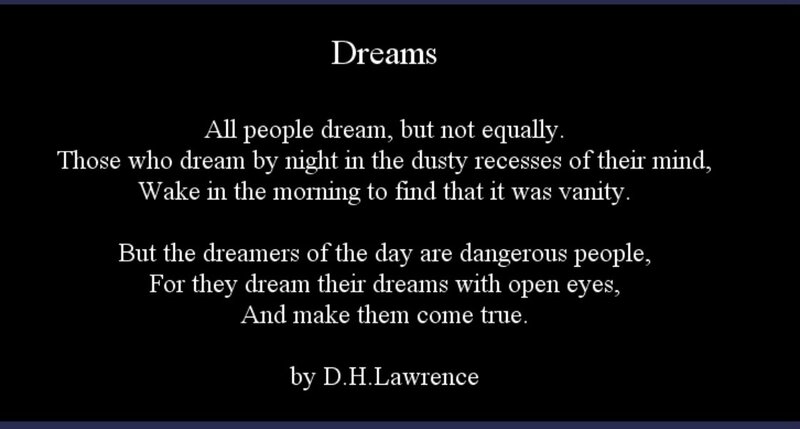 Poem Text on Black Background