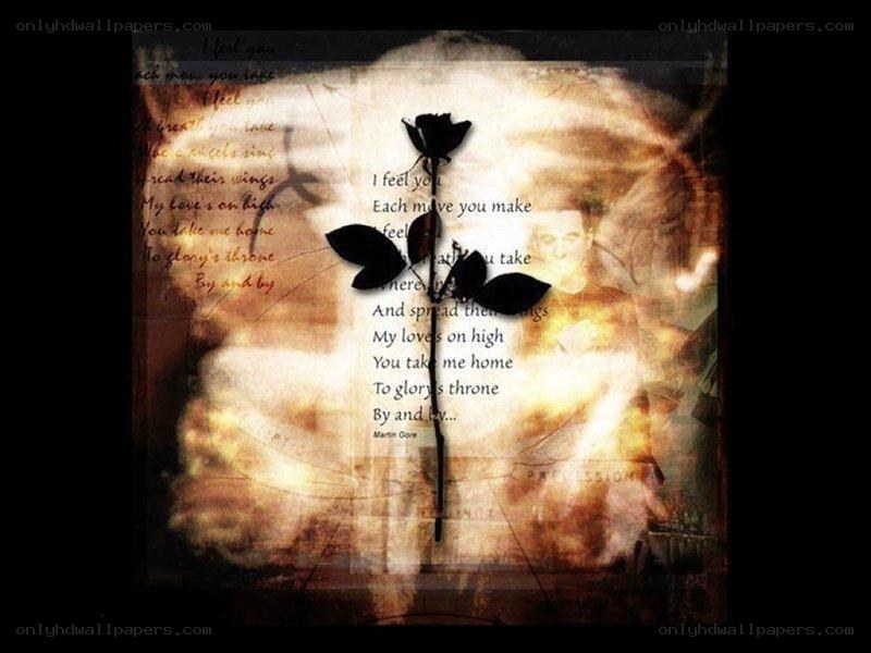 Poem with black rose