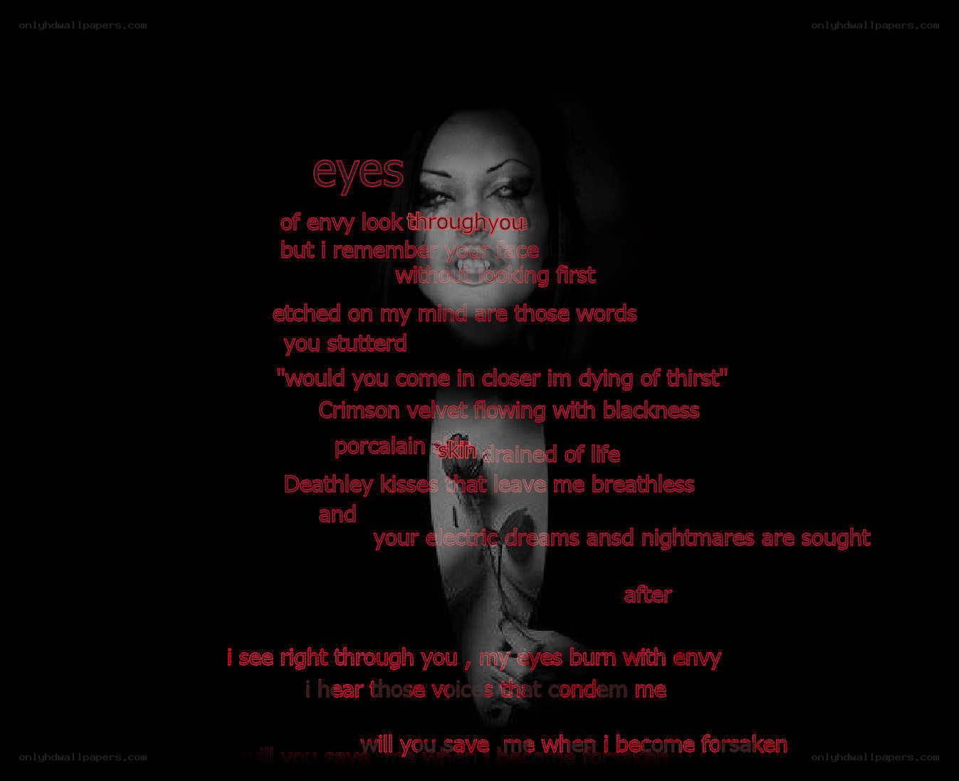 poem with dark theme