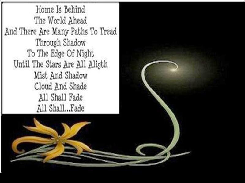 Poem with floral design