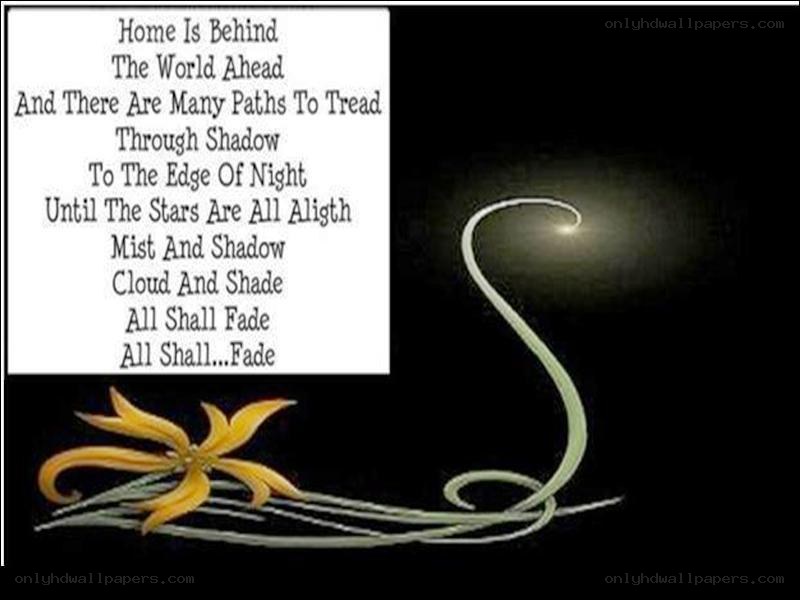 Poem with floral design