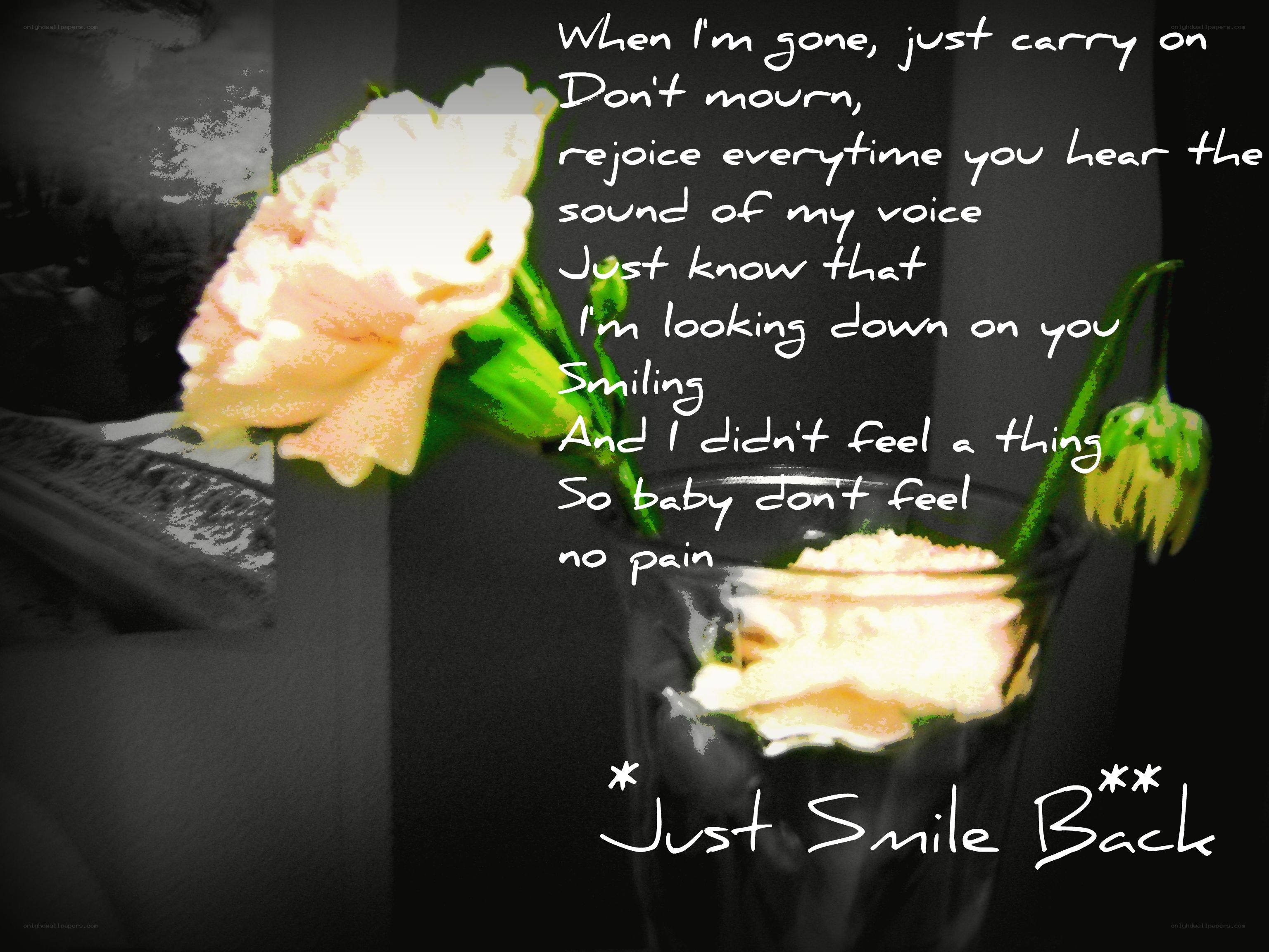 Poem with flowers