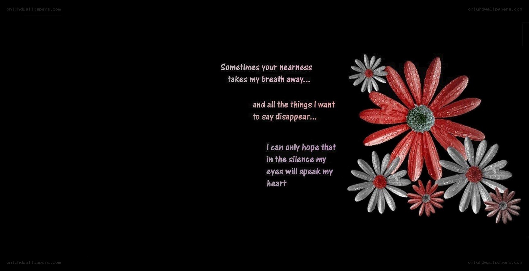 Poetic floral message
