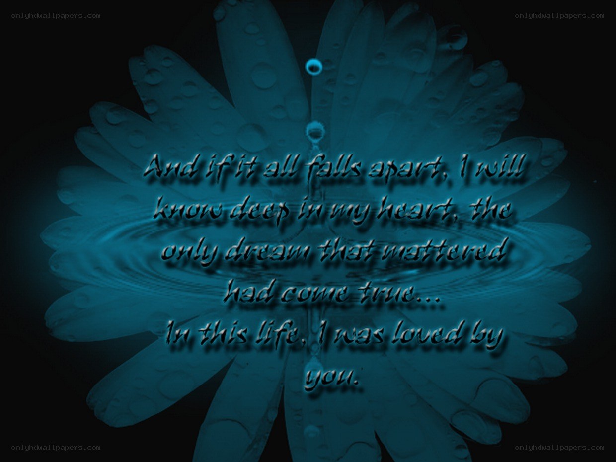 Poetic quote on flower