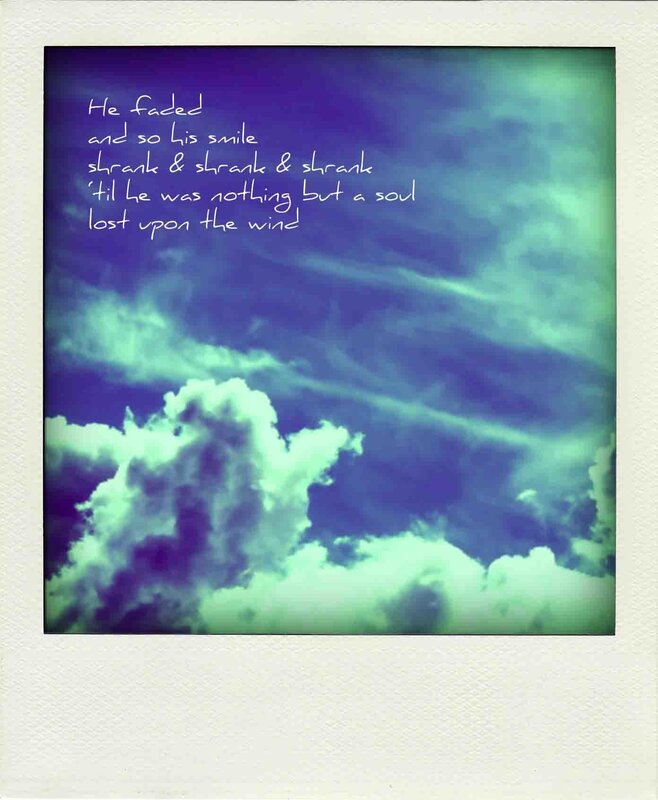 Poetic sky with text