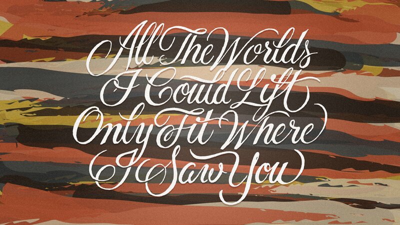 poetic text on abstract background