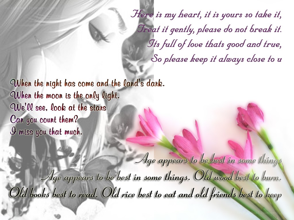 poetry with flowers