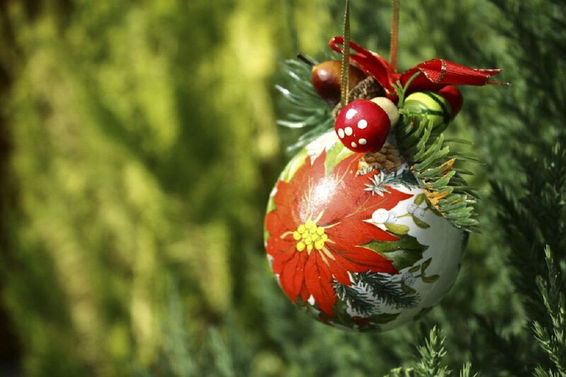 Poinsettia Ornament