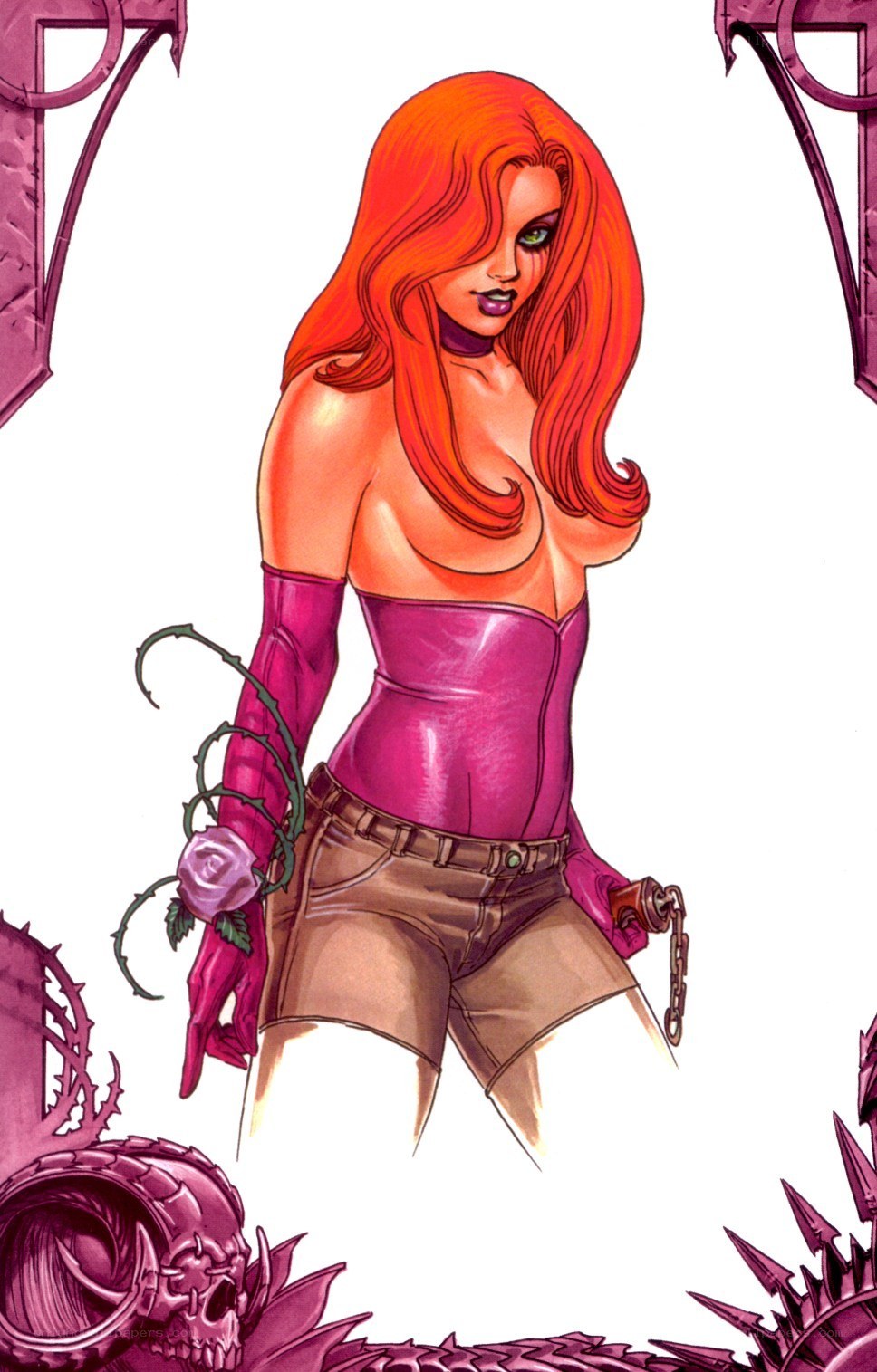 Poison Ivy comic illustration