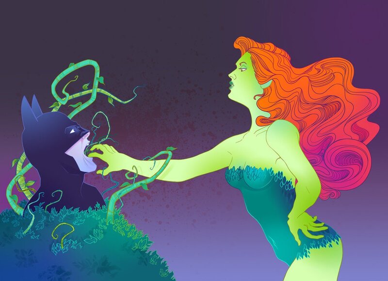 Poison Ivy confronts Batman