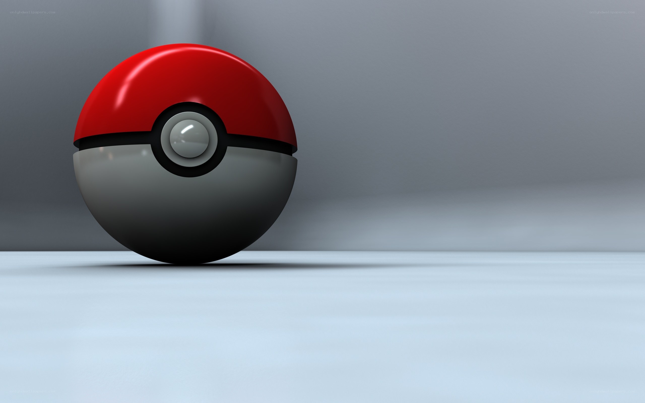 Poké Ball on a plain surface