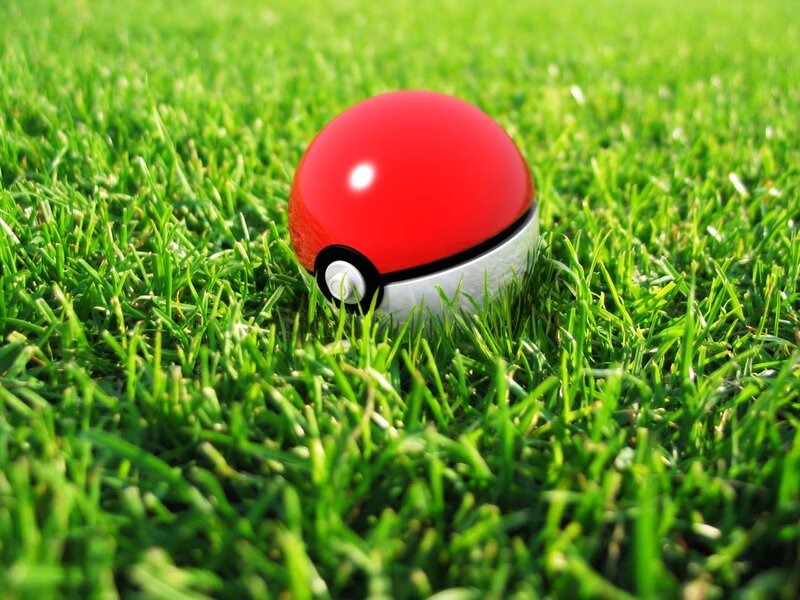 Poké Ball on green grass