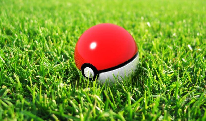 Poké Ball on green grass