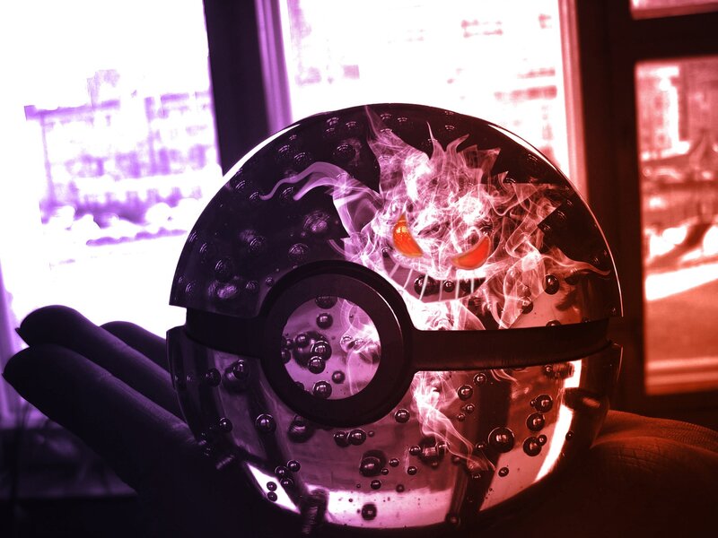 Poké Ball with Ghostly Creature