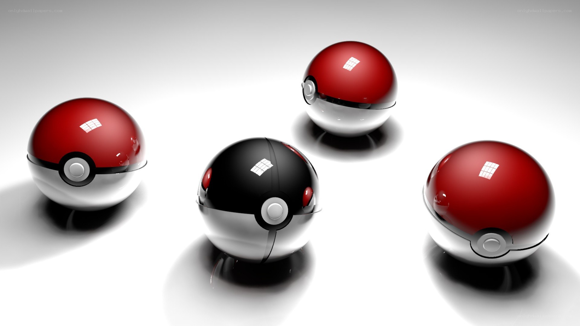 Poké Balls with Windows logo