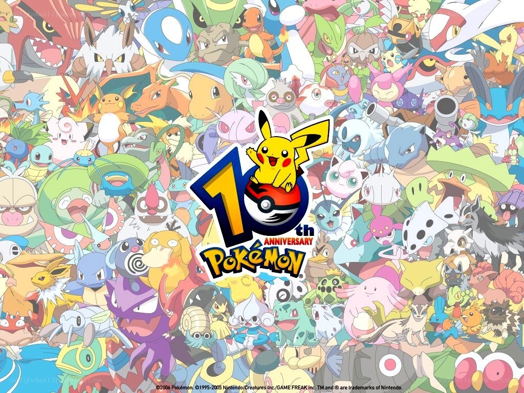 Pokémon 10th Anniversary collage