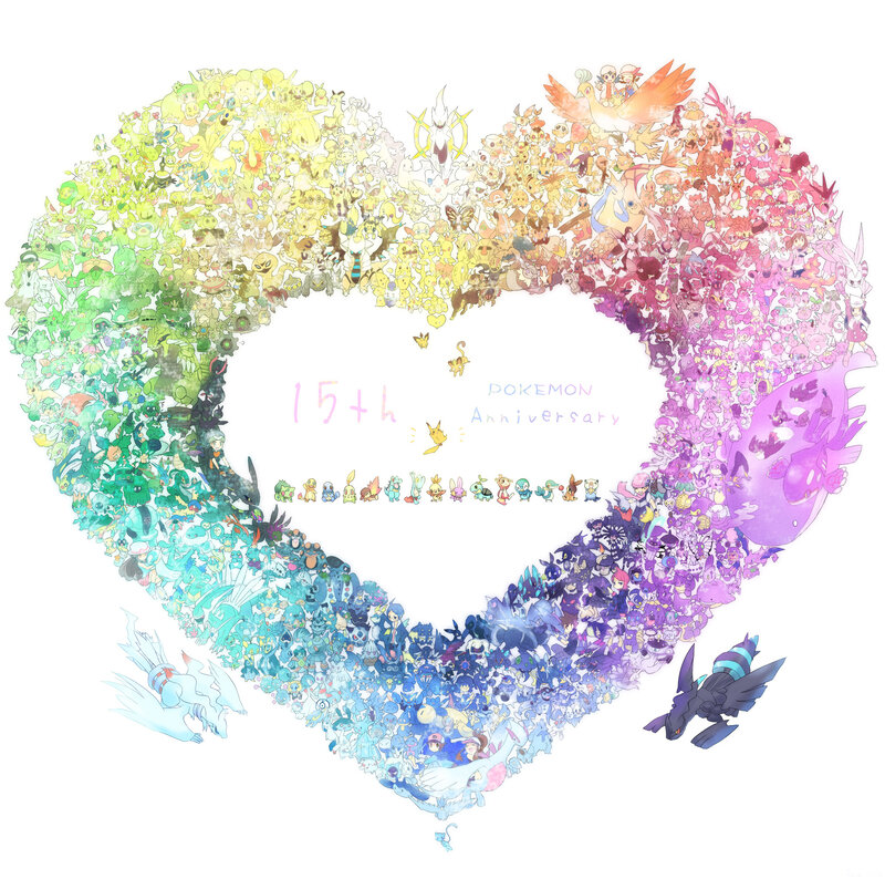 Pokémon 15th Anniversary Heart