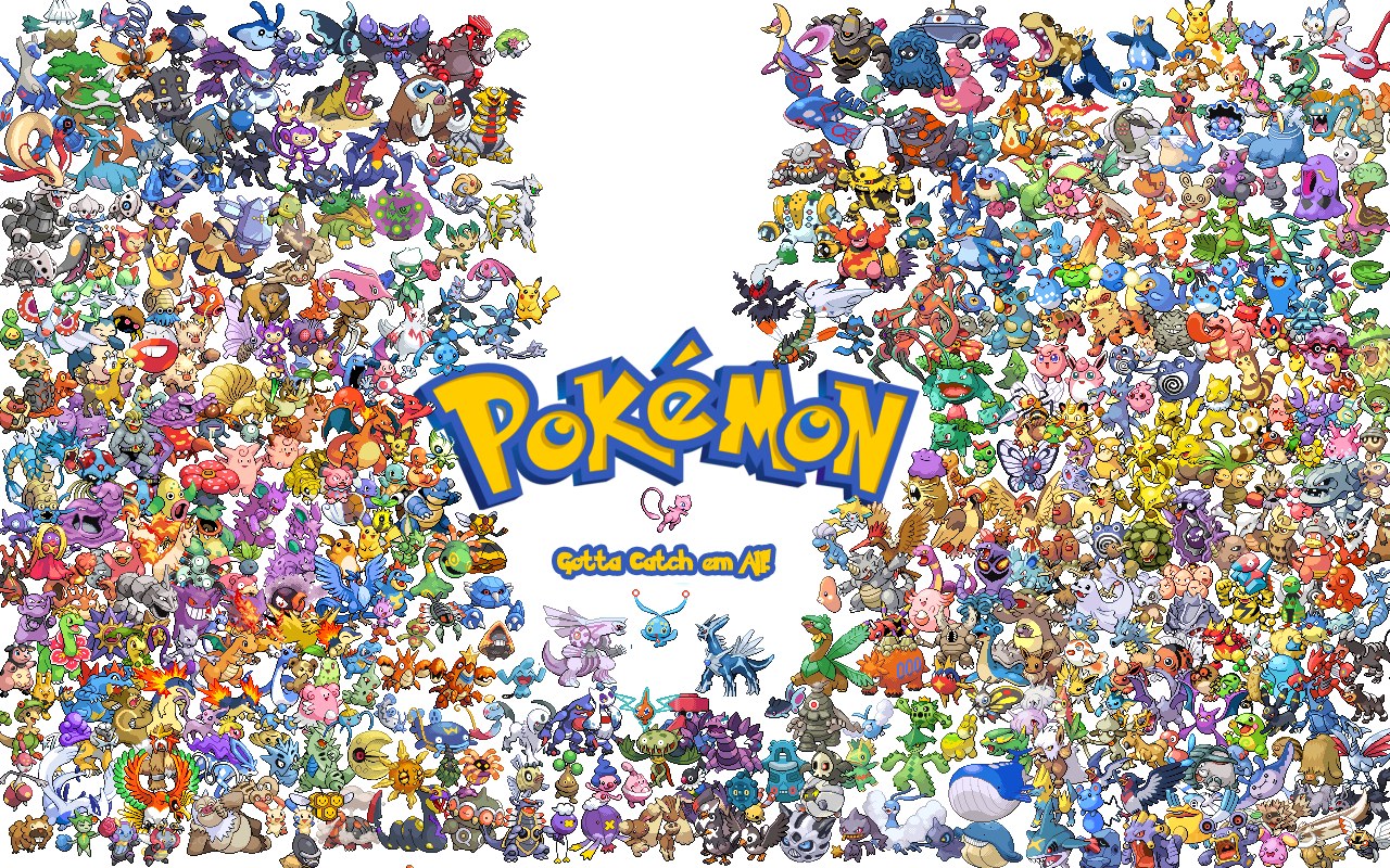 Pokémon all characters collage