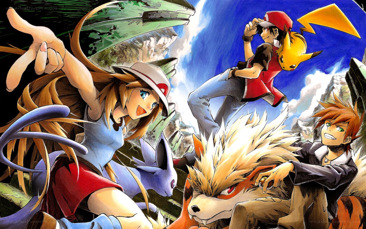Pokémon anime action scene